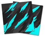 Vinyl Craft Cutter Designer 12x12 Sheets Jagged Camo Neon Teal - 2 Pack
