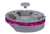 Scattered Skulls Hot Pink - Vinyl Skin Partial Wrap Graphic fits Top Half of Ultraskiff 360 (ULTRASKIFF NOT INCLUDED)