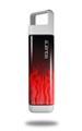 Skin Decal Wrap for Clean Bottle Square Titan Plastic 25oz Fire Flames Red (BOTTLE NOT INCLUDED)