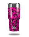 Skin Decal Wrap for K2 Element Tumbler 30oz - Scattered Skulls Hot Pink (TUMBLER NOT INCLUDED) by WraptorSkinz