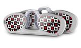 Decal Style Vinyl Skin Wrap 2 Pack for Nooz Glasses Rectangle Case Hearts and Stars Red (NOOZ NOT INCLUDED) by WraptorSkinz