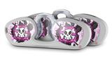 Decal Style Vinyl Skin Wrap 2 Pack for Nooz Glasses Rectangle Case Cartoon Skull Pink (NOOZ NOT INCLUDED) by WraptorSkinz