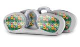 Decal Style Vinyl Skin Wrap 2 Pack for Nooz Glasses Rectangle Case Beach Flowers 02 Seafoam Green (NOOZ NOT INCLUDED) by WraptorSkinz
