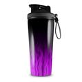 Skin Wrap Decal for IceShaker 2nd Gen 26oz Fire Flames Purple (SHAKER NOT INCLUDED)