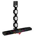 Skin Decal Wrap 2 Pack for Juul Vapes Kearas Polka Dots White On Black JUUL NOT INCLUDED