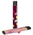 Skin Decal Wrap 2 Pack for Juul Vapes Plain Leaves On Burgundy JUUL NOT INCLUDED