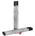 Skin Decal Wrap 2 Pack compatible with Juul Vapes Marble Granite 07 White Gray JUUL NOT INCLUDED