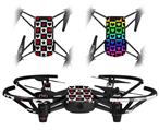 Skin Decal Wrap 2 Pack for DJI Ryze Tello Drone Hearts and Stars Red DRONE NOT INCLUDED
