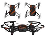 Skin Decal Wrap 2 Pack for DJI Ryze Tello Drone Jagged Camo Burnt Orange DRONE NOT INCLUDED