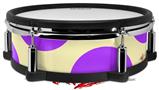 Skin Wrap works with Roland vDrum Shell PD-128 Drum Kearas Polka Dots Purple On Cream (DRUM NOT INCLUDED)