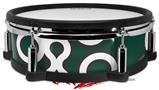 Skin Wrap works with Roland vDrum Shell PD-128 Drum Locknodes 03 Hunter Green (DRUM NOT INCLUDED)