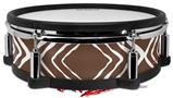 Skin Wrap works with Roland vDrum Shell PD-128 Drum Wavey Chocolate Brown (DRUM NOT INCLUDED)