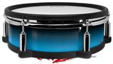 Skin Wrap works with Roland vDrum Shell PD-128 Drum Smooth Fades Neon Blue Black (DRUM NOT INCLUDED)