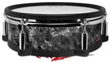 Skin Wrap works with Roland vDrum Shell PD-128 Drum Marble Granite 06 Black Gray (DRUM NOT INCLUDED)