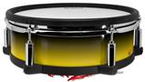 Skin Wrap works with Roland vDrum Shell PD-128 Drum Smooth Fades Yellow Black (DRUM NOT INCLUDED)