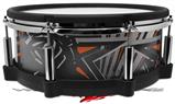 Skin Wrap works with Roland vDrum Shell PD-140DS Drum Baja 0023 Orange Burnt (DRUM NOT INCLUDED)