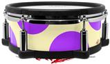 Skin Wrap works with Roland vDrum Shell PD-108 Drum Kearas Polka Dots Purple On Cream (DRUM NOT INCLUDED)