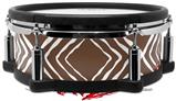 Skin Wrap works with Roland vDrum Shell PD-108 Drum Wavey Chocolate Brown (DRUM NOT INCLUDED)