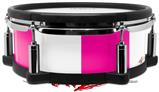 Skin Wrap works with Roland vDrum Shell PD-108 Drum Psycho Stripes Hot Pink and White (DRUM NOT INCLUDED)