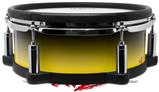 Skin Wrap works with Roland vDrum Shell PD-108 Drum Smooth Fades Yellow Black (DRUM NOT INCLUDED)