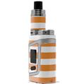 Skin Decal Wrap for Smok AL85 Alien Baby Psycho Stripes Orange and White VAPE NOT INCLUDED