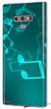 Decal style Skin Wrap compatible with Samsung Galaxy Note 9 Bokeh Music Neon Teal