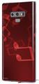 Decal style Skin Wrap compatible with Samsung Galaxy Note 9 Bokeh Music Red