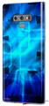 Decal style Skin Wrap compatible with Samsung Galaxy Note 9 Cubic Shards Blue