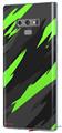 Decal style Skin Wrap compatible with Samsung Galaxy Note 9 Jagged Camo Neon Green