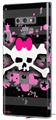 Decal style Skin Wrap compatible with Samsung Galaxy Note 9 Pink Bow Skull
