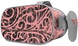Decal style Skin Wrap compatible with Oculus Go Headset - Folder Doodles Pink (OCULUS NOT INCLUDED)