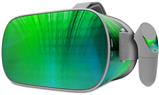 Decal style Skin Wrap compatible with Oculus Go Headset - Bent Light Greenish (OCULUS NOT INCLUDED)