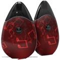 Skin Decal Wrap 2 Pack compatible with Suorin Drop Bokeh Music Red VAPE NOT INCLUDED