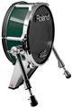 Skin Wrap works with Roland vDrum Shell KD-140 Kick Bass Drum Solids Collection Hunter Green (DRUM NOT INCLUDED)