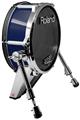 Skin Wrap works with Roland vDrum Shell KD-140 Kick Bass Drum Solids Collection Navy Blue (DRUM NOT INCLUDED)