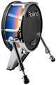 Skin Wrap works with Roland vDrum Shell KD-140 Kick Bass Drum Smooth Fades Sunset (DRUM NOT INCLUDED)