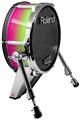 Skin Wrap works with Roland vDrum Shell KD-140 Kick Bass Drum Smooth Fades Neon Green Hot Pink (DRUM NOT INCLUDED)