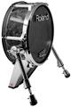 Skin Wrap works with Roland vDrum Shell KD-140 Kick Bass Drum Marble Granite 06 Black Gray (DRUM NOT INCLUDED)