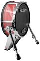Skin Wrap works with Roland vDrum Shell KD-140 Kick Bass Drum Mystic Vortex Red (DRUM NOT INCLUDED)