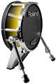 Skin Wrap works with Roland vDrum Shell KD-140 Kick Bass Drum Smooth Fades Yellow Black (DRUM NOT INCLUDED)