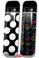Skin Decal Wrap 2 Pack for Smok Novo v1 Kearas Polka Dots White On Black VAPE NOT INCLUDED