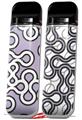 Skin Decal Wrap 2 Pack for Smok Novo v1 Locknodes 03 Lavender VAPE NOT INCLUDED