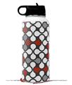 Skin Wrap Decal compatible with Hydro Flask Wide Mouth Bottle 32oz Locknodes 05 Red Dark (BOTTLE NOT INCLUDED)