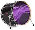 Vinyl Decal Skin Wrap for 22" Bass Kick Drum Head Mystic Vortex Purple - DRUM HEAD NOT INCLUDED