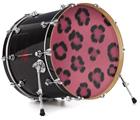 Vinyl Decal Skin Wrap for 22" Bass Kick Drum Head Leopard Skin Pink - DRUM HEAD NOT INCLUDED