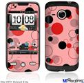 HTC Droid Eris Skin - Lots of Dots Red on Pink