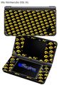 Iowa Hawkeyes Tigerhawk Tiled 06 Gold on Black - Decal Style Skin fits Nintendo DSi XL (DSi SOLD SEPARATELY)