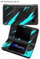 Jagged Camo Neon Teal - Decal Style Skin fits Nintendo DSi XL (DSi SOLD SEPARATELY)
