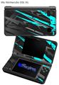 Baja 0014 Neon Teal - Decal Style Skin fits Nintendo DSi XL (DSi SOLD SEPARATELY)