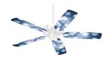 Bokeh Squared Blue - Ceiling Fan Skin Kit fits most 42 inch fans (FAN and BLADES SOLD SEPARATELY)